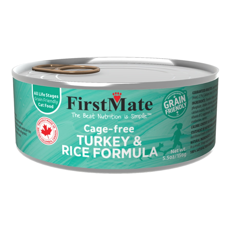 FirstMate Cage-free Turkey &amp; Rice Formula Canned Cat Food