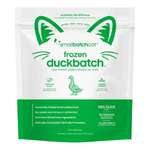 Small Batch Duck Sliders Frozen Raw Cat Food