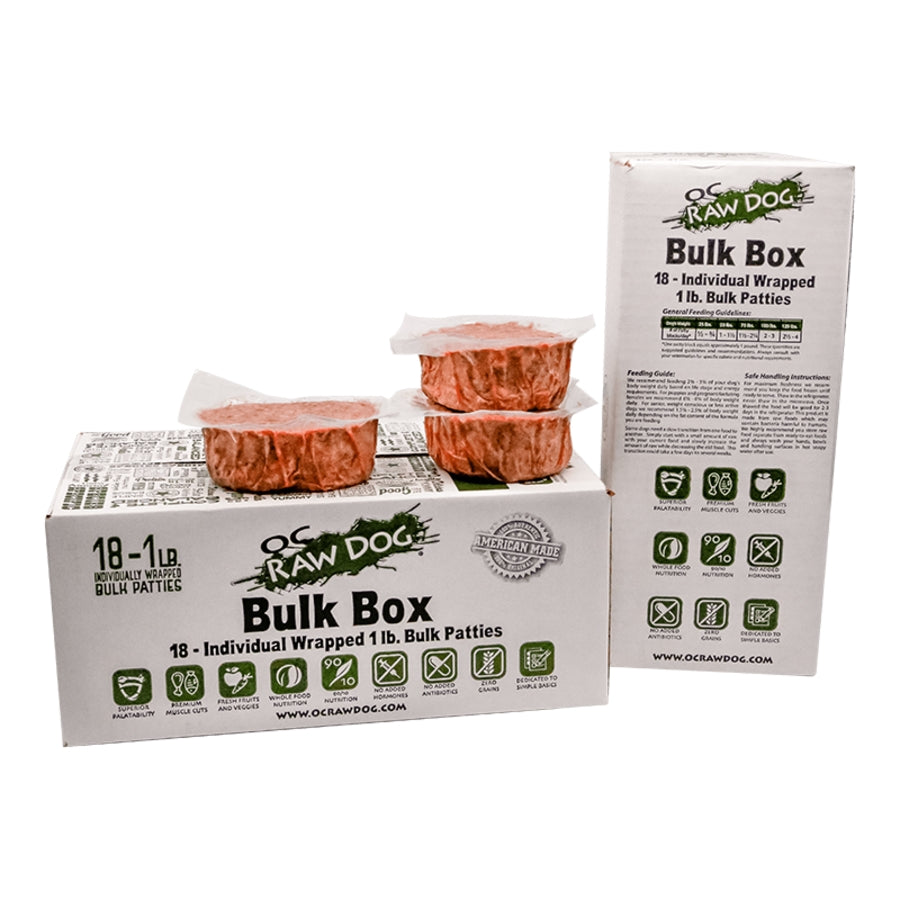 OC Raw Turkey &amp; Produce Frozen Dog Food
