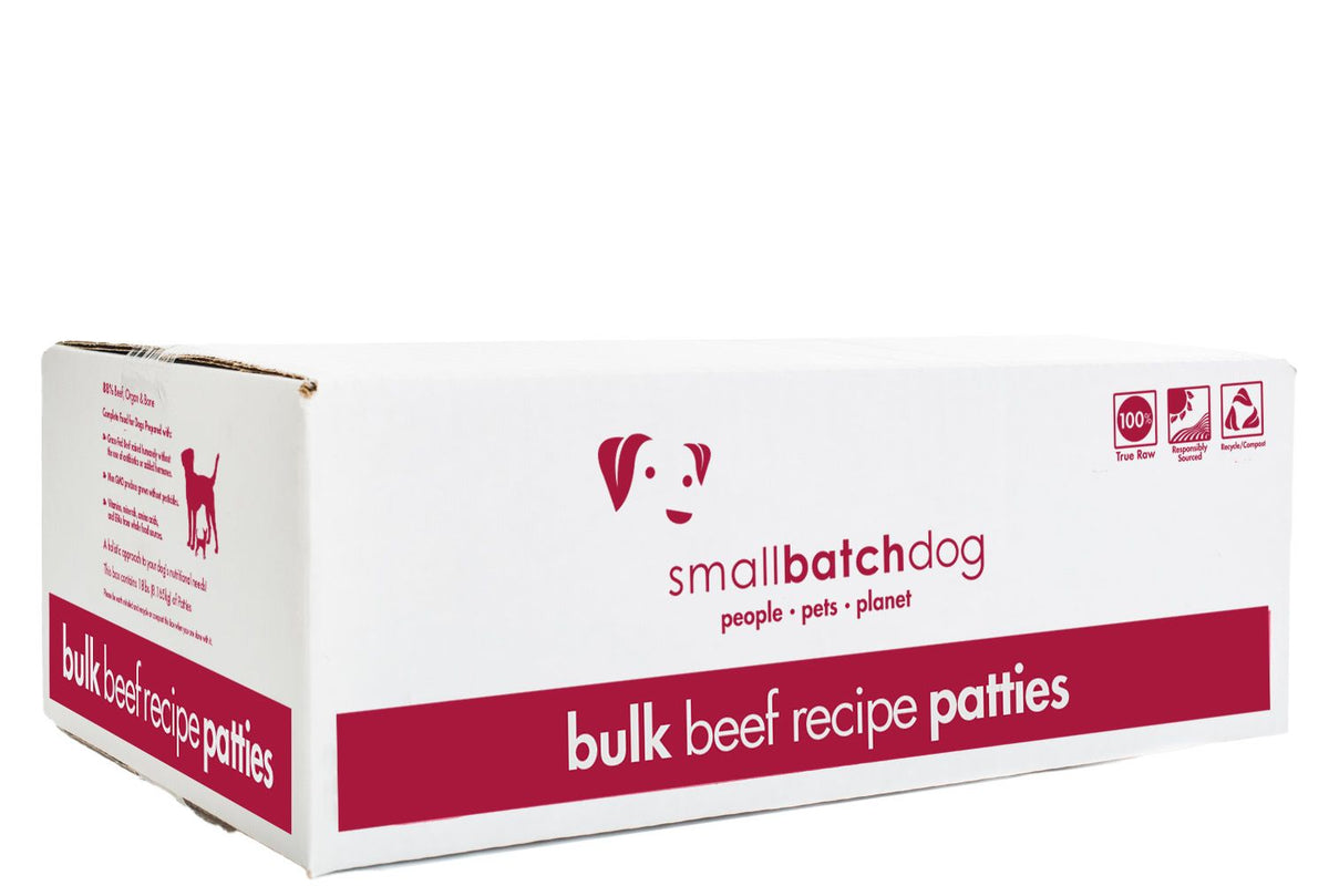 Small Batch Beef Patties Frozen Raw Dog Food