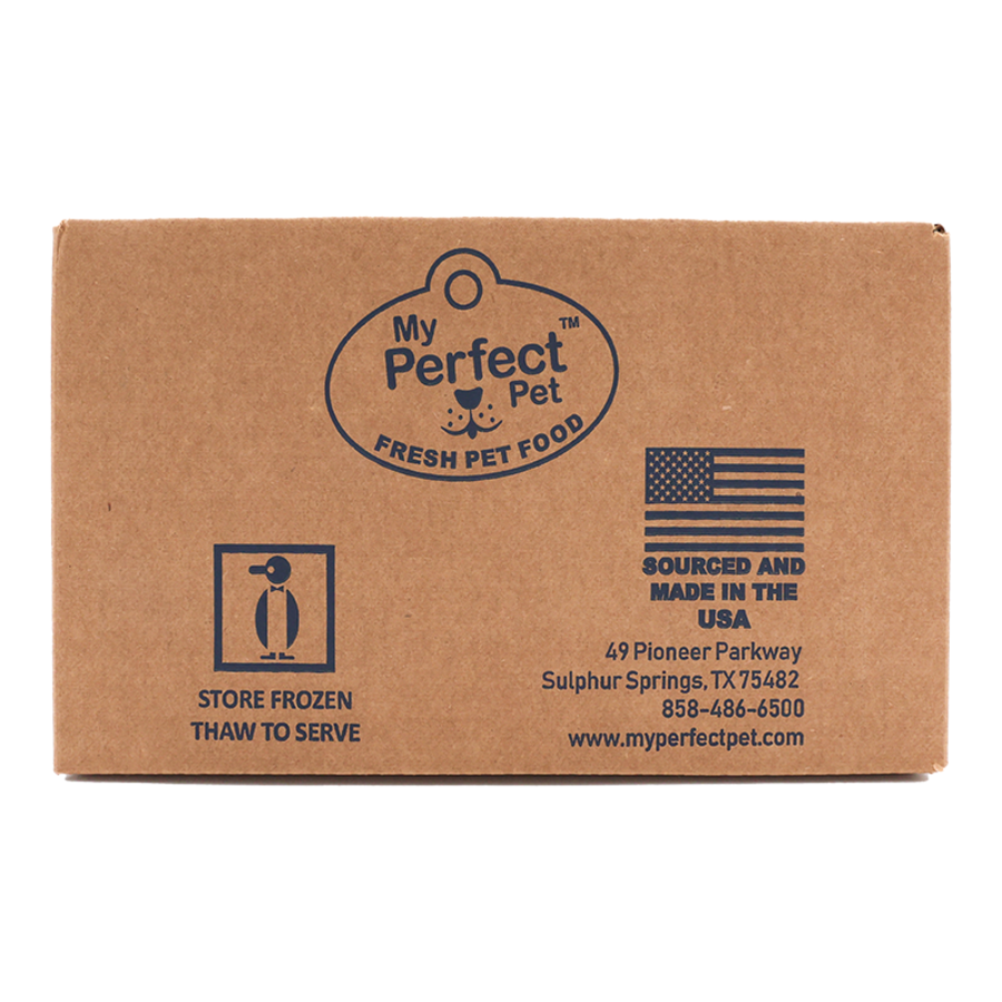 My Perfect Pet Gently Cooked Grain Free Tino&#39;s Glycemic Friendly Turkey Blend Frozen Dog Food