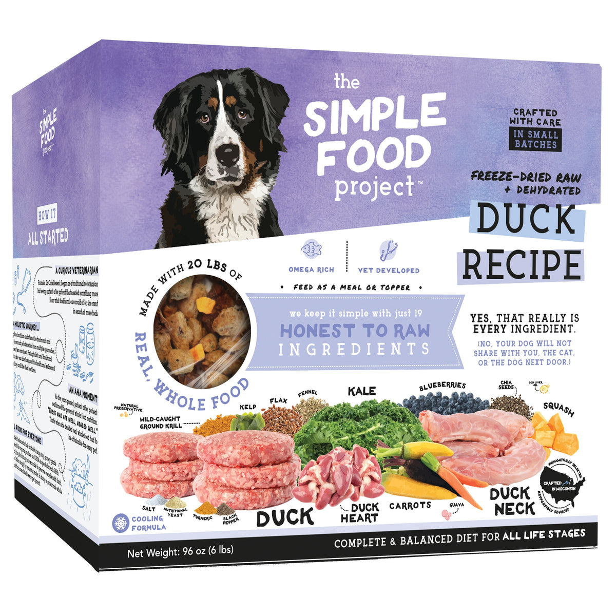 The Simple Food Project Duck Freeze-Dried Dog Food