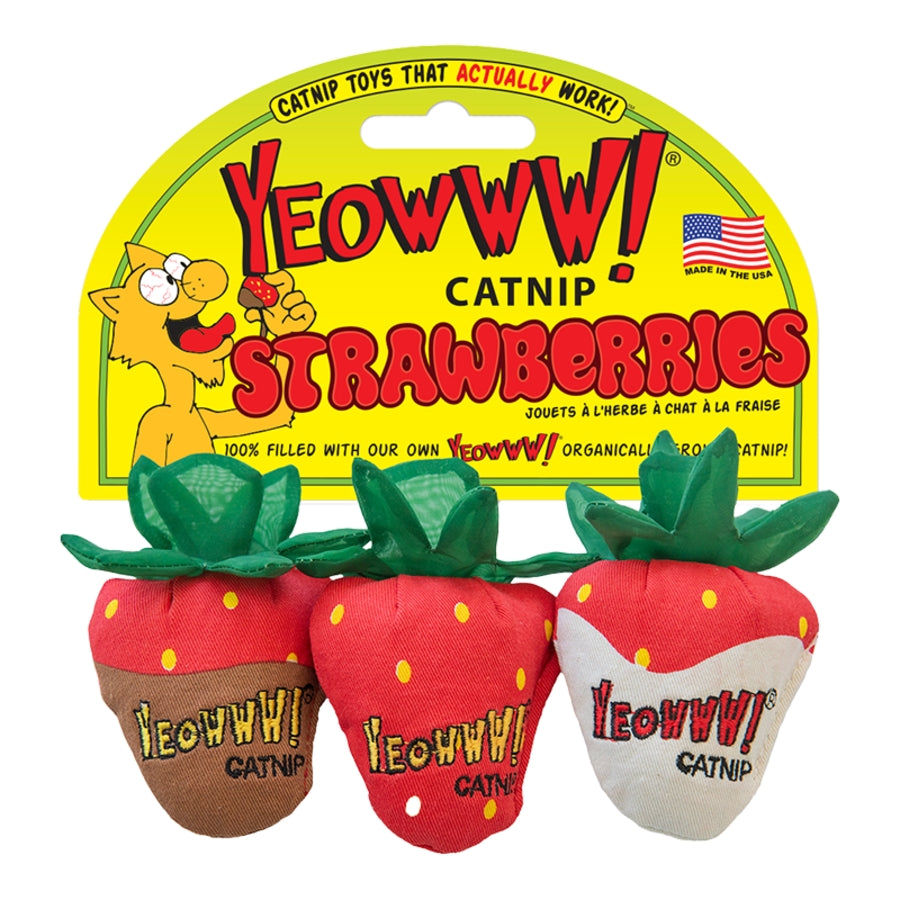 Yeowww! Catnip Strawberry Toy
