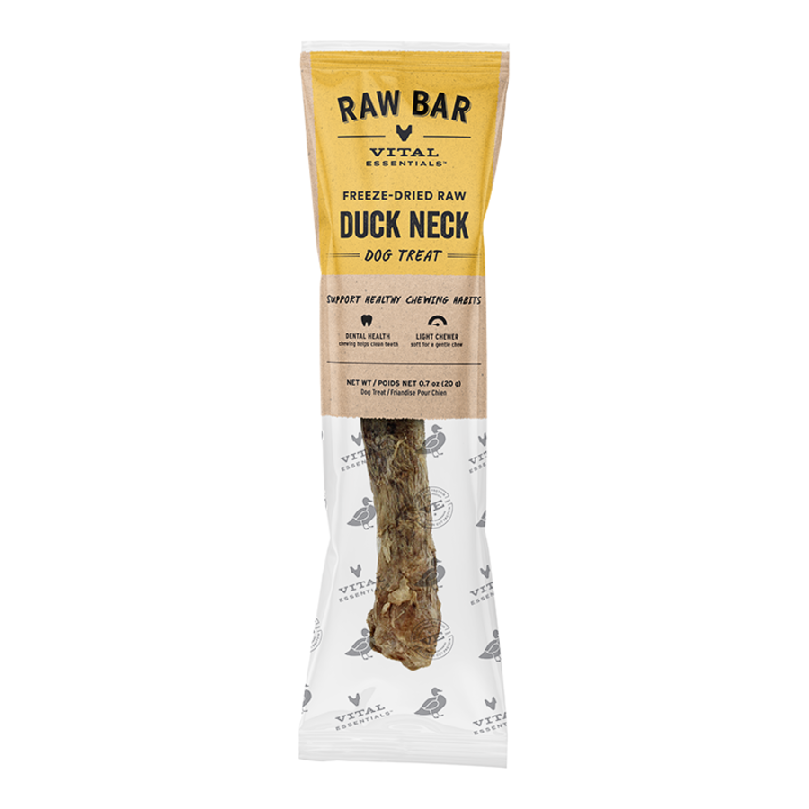Vital Essentials Freeze-Dried Raw Duck Necks Dog Chew