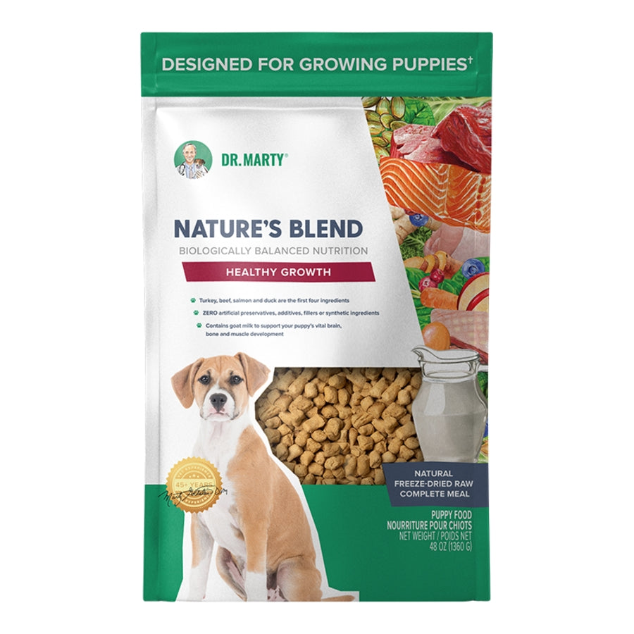 Dr. Marty Freeze-Dried Raw Nature&#39;s Blend Healthy Growth Dog Food