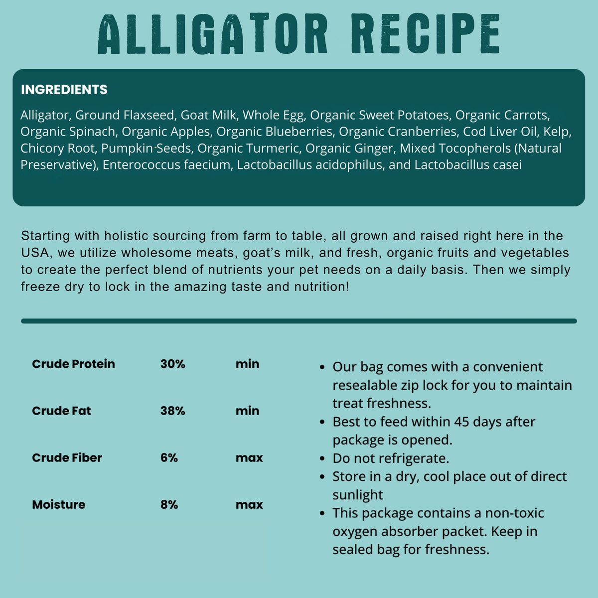 Shepherd Boy Farms-Freeze Dried Alligator Recipe Dog Food