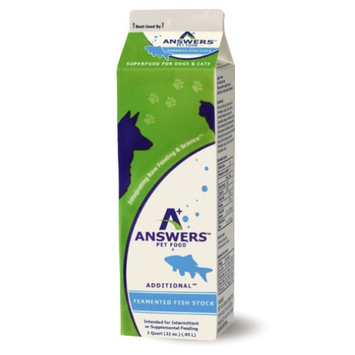 Answers Dog &amp; Cat Frozen Fermented Fish Stock
