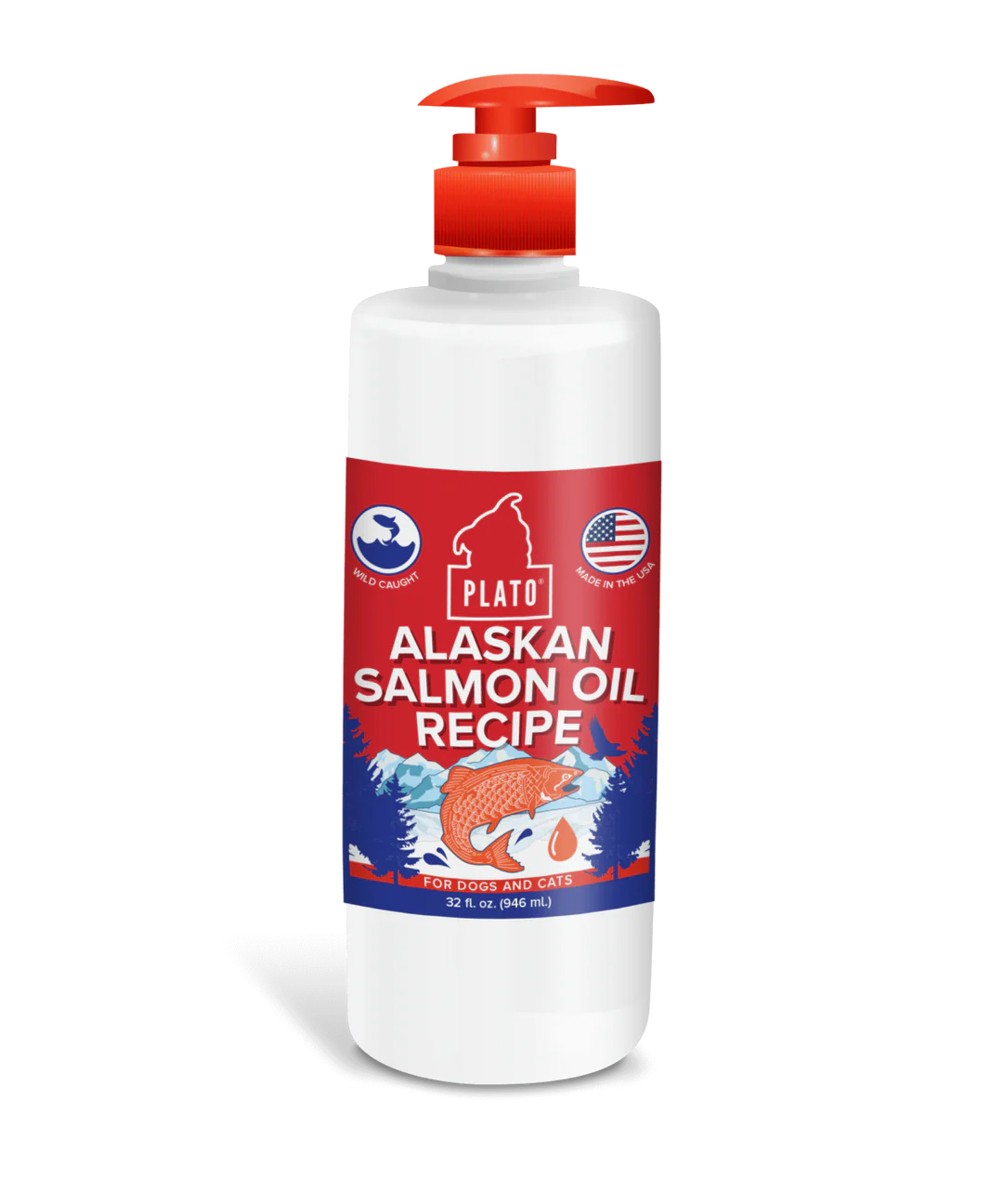 Plato Pet Treats Alaskan Salmon Oil Recipe for Dogs &amp; Cats