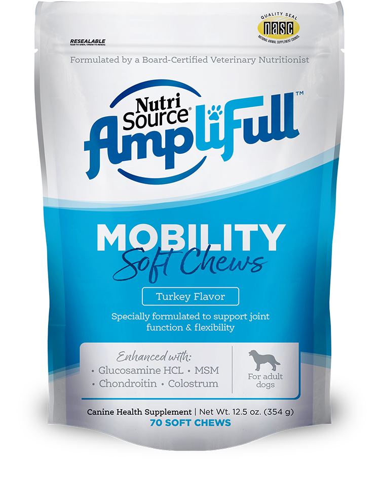 NutriSource Amplifull Mobility Soft Chews Dog Supplement