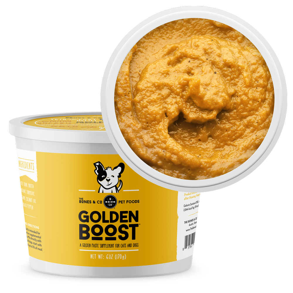 The Bones &amp; Co Frozen Raw Golden Boost Dog &amp; Cat Food Topper