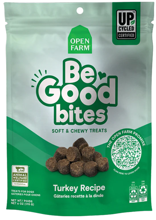 Open Farm Be Good Bites Soft &amp; Chewy Turkey Dog Treats