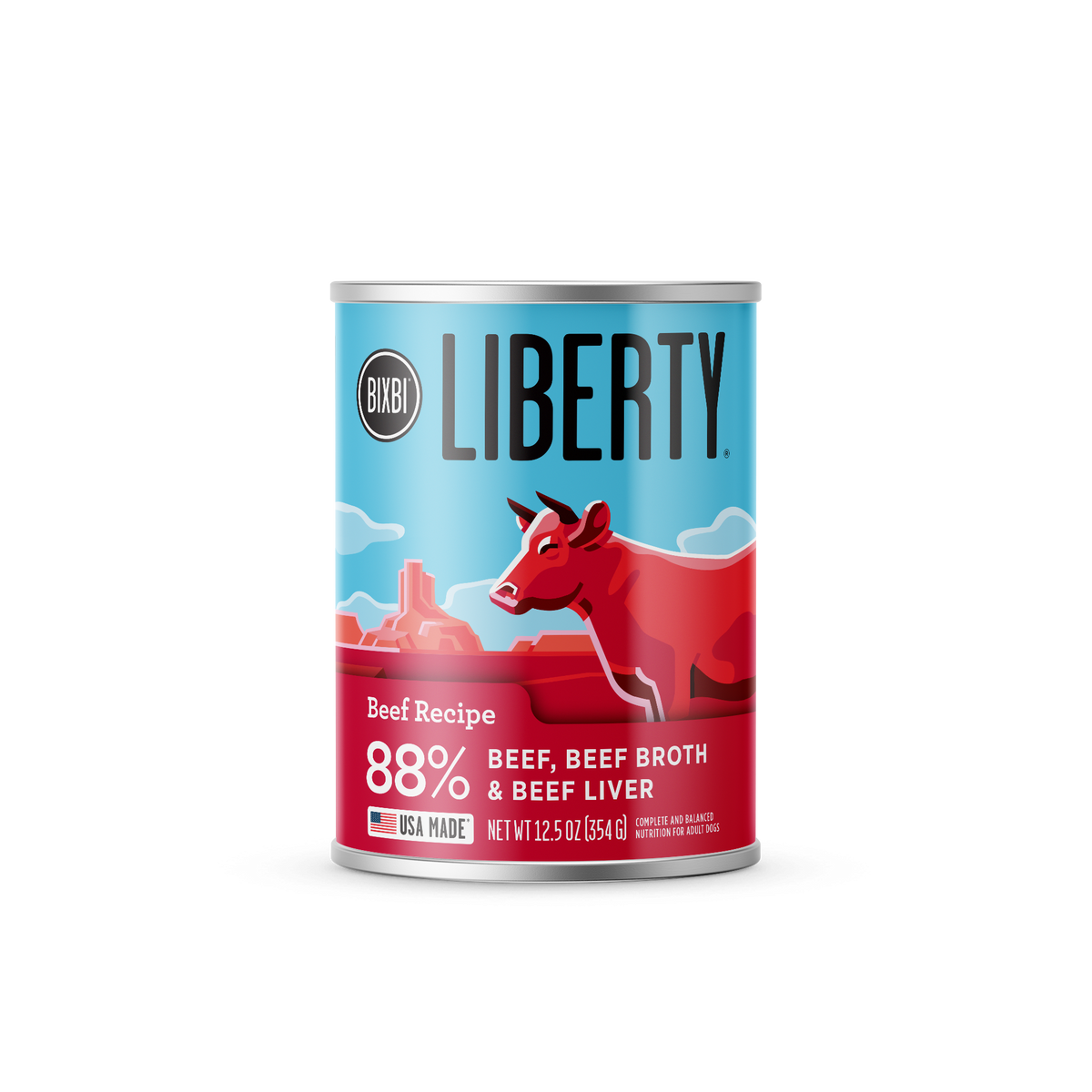 Bixbi Liberty Grain Free Beef Canned Dog Food