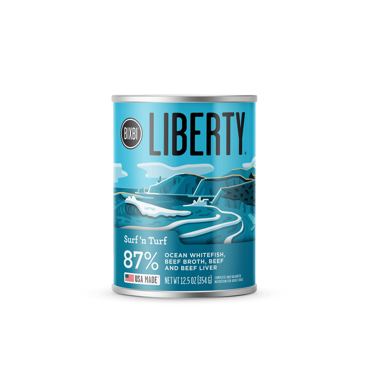 Bixbi Liberty Grain Free Surf &amp; Turf Canned Dog Food