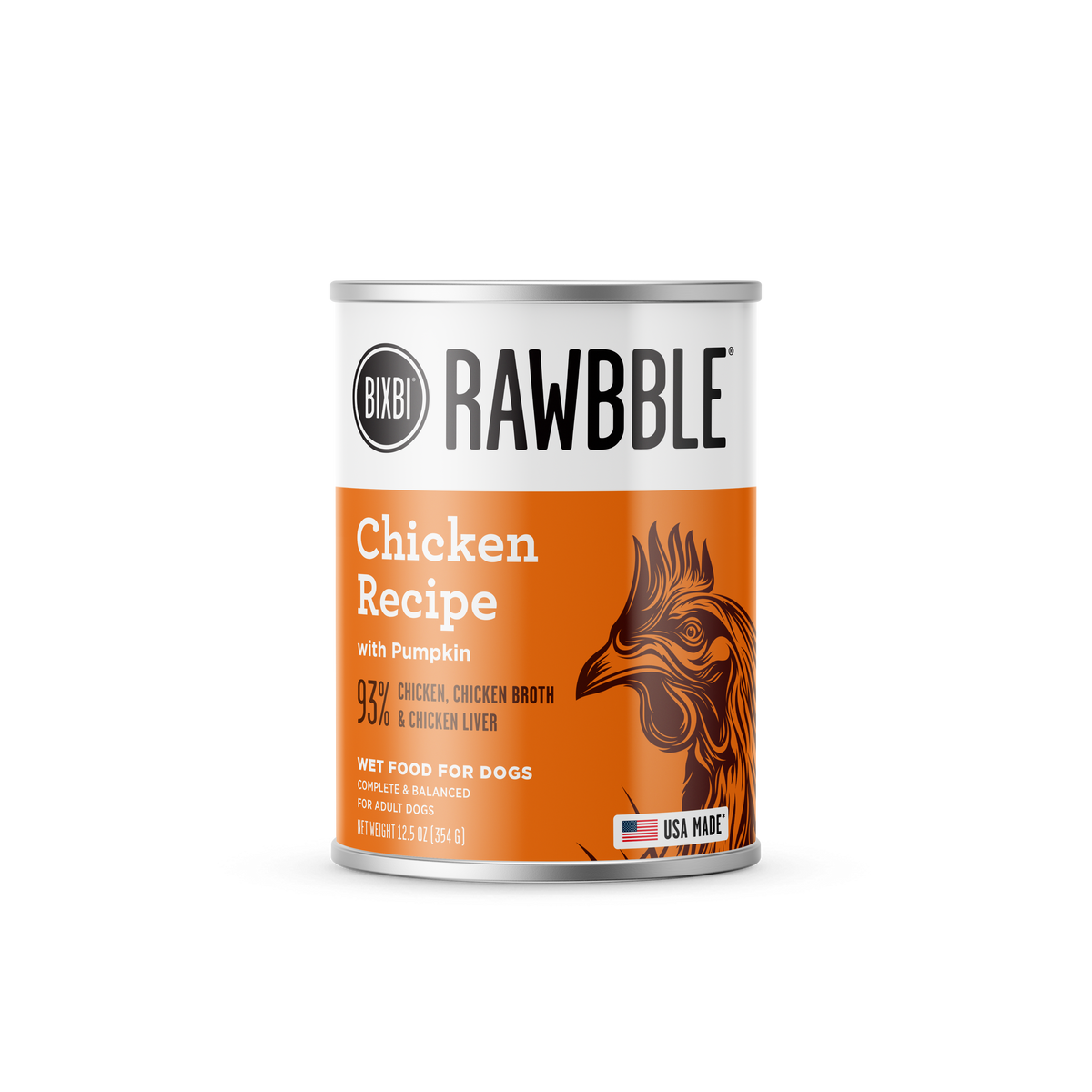 Bixbi Rawbble Grain Free Chicken with Pumpkin Canned Dog Food