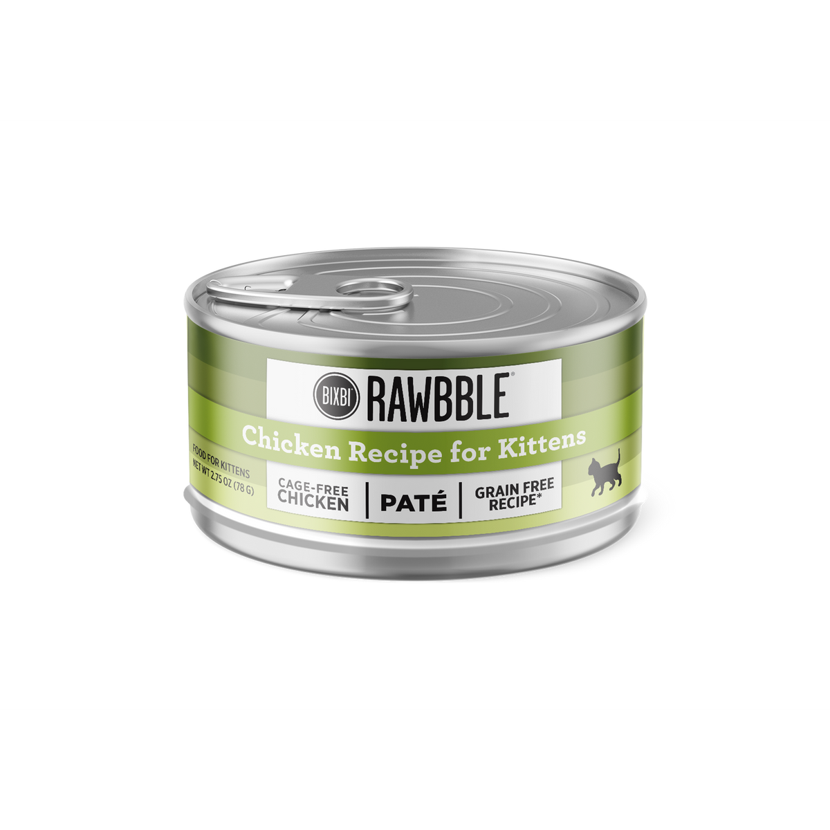 Bixbi Rawbble Paté Grain Free Kitten Chicken Canned Cat Food