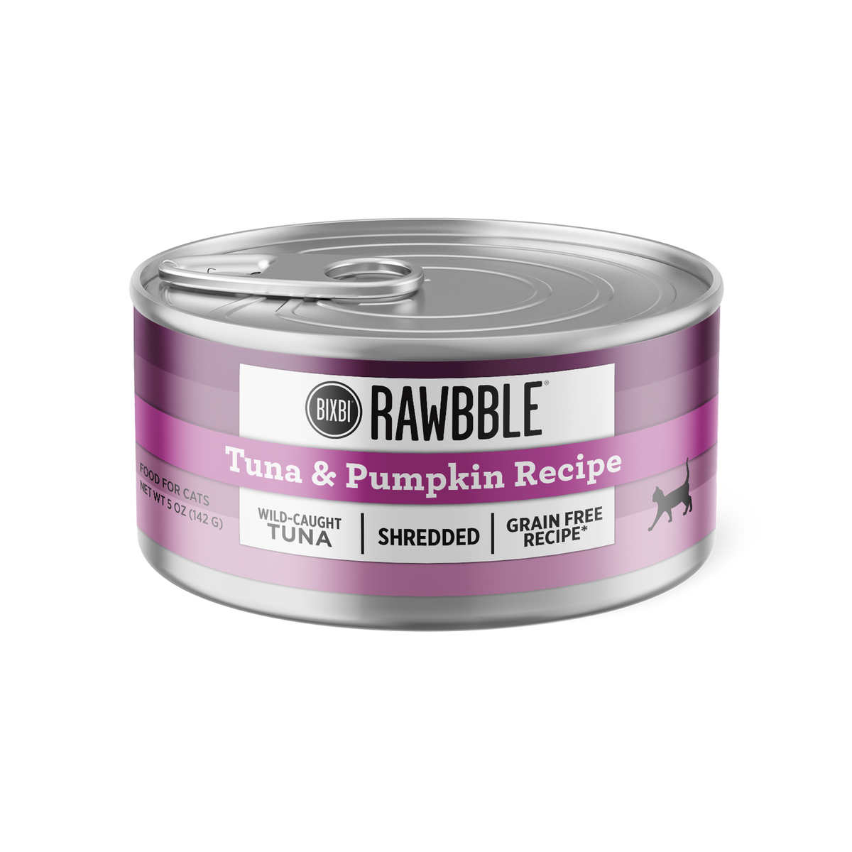 Bixbi Rawbble Shredded Grain Free Tuna &amp; Pumpkin Canned Cat Food