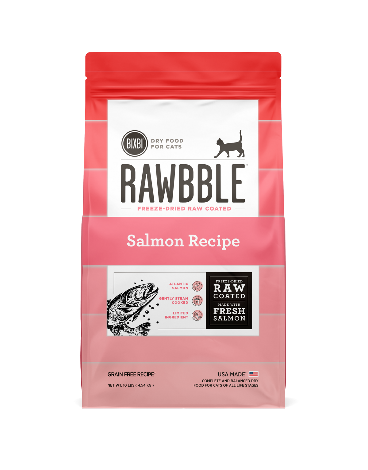 Bixbi Rawbble Freeze-Dried Raw Coated Grain Free Salmon Cat Food