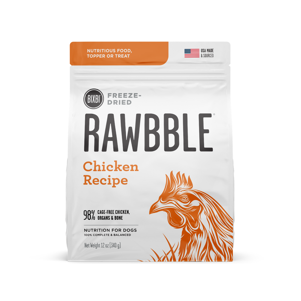 Bixbi Rawbble Freeze-Dried Chicken Dog Food