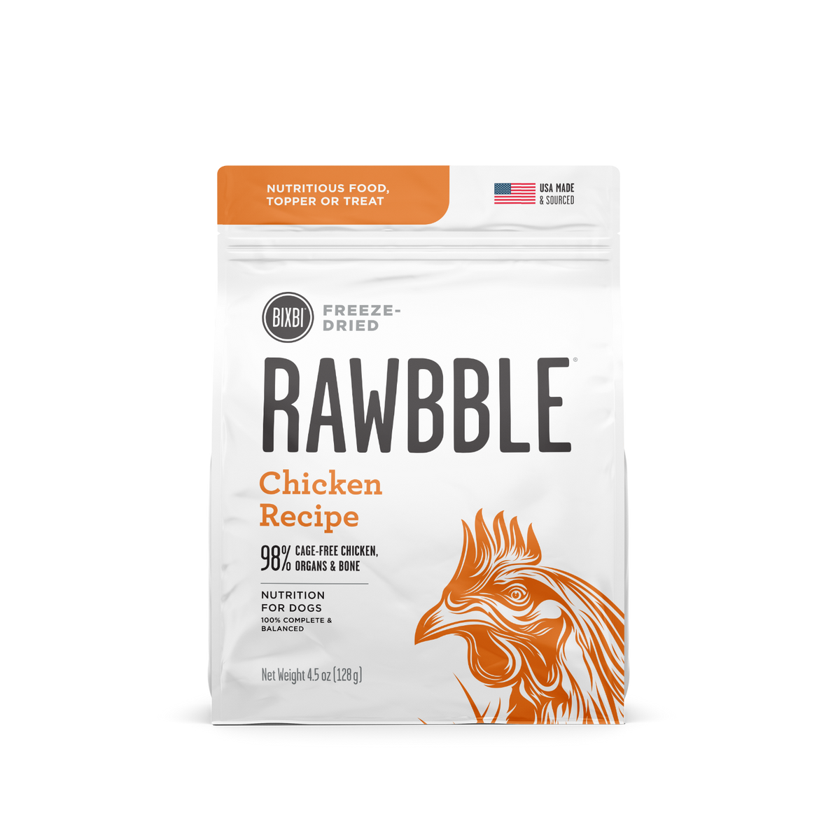 Bixbi Rawbble Freeze-Dried Chicken Dog Food