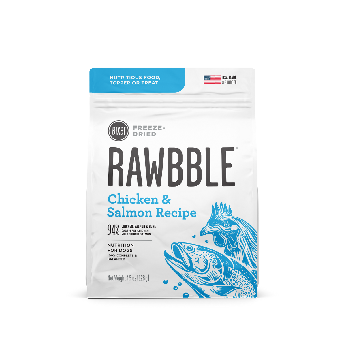 Bixbi Rawbble Freeze-Dried Salmon &amp; Chicken Dog Food