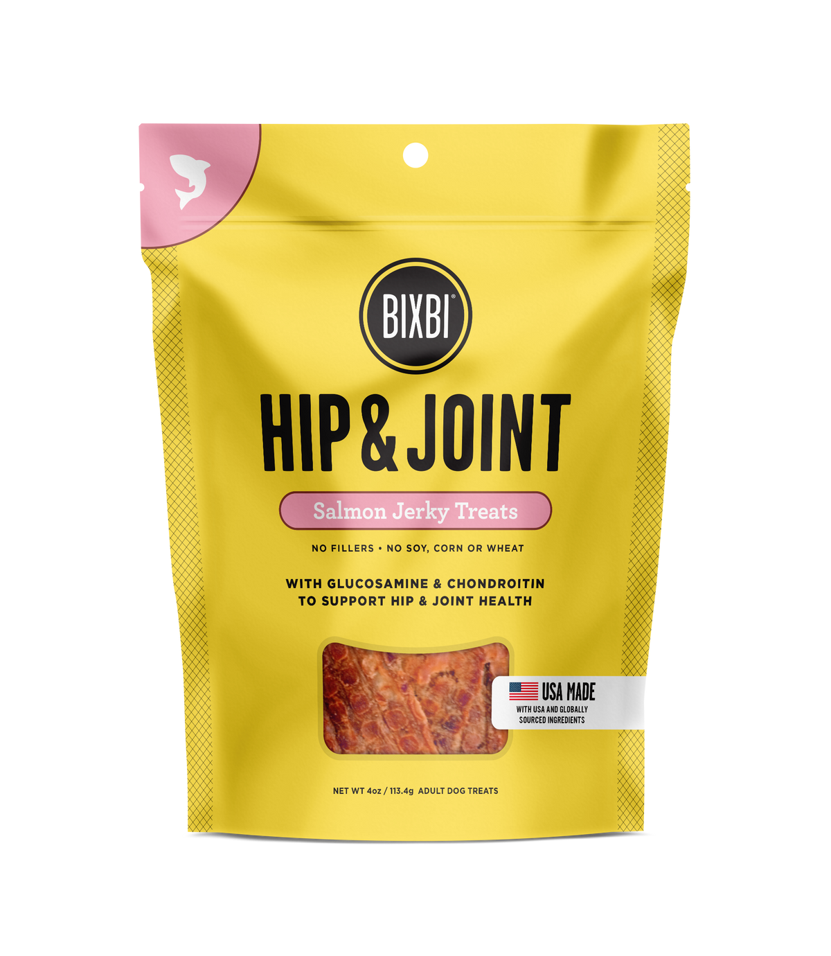 Bixbi Hip &amp; Joint Salmon Jerky Dog Treats