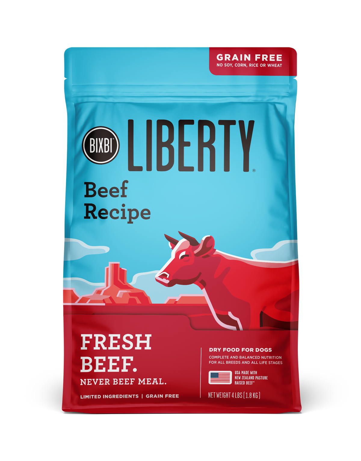 Bixbi Liberty Grain Free Beef Dog Food