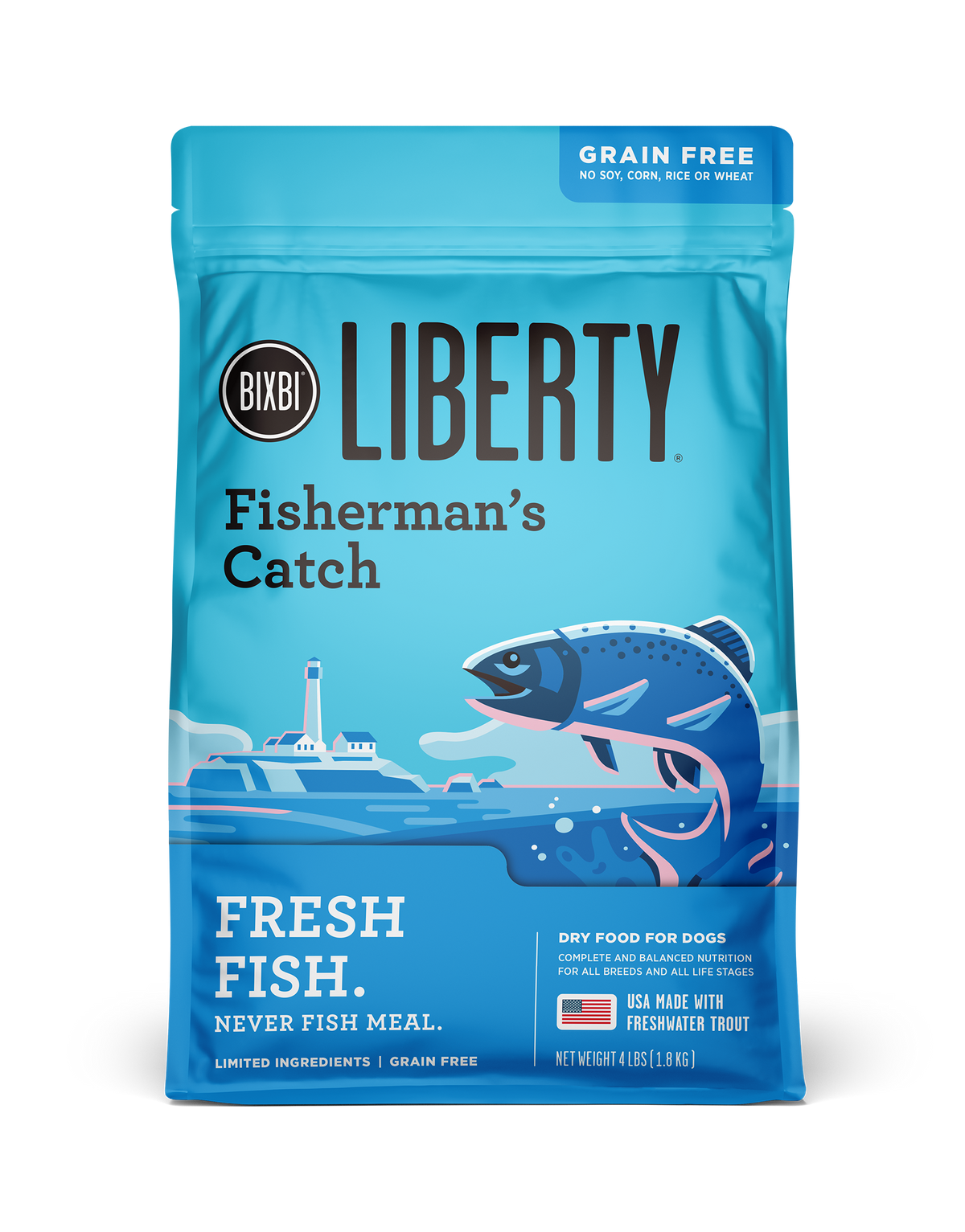 Bixbi Liberty Grain Free Fisherman Catch Dog Food