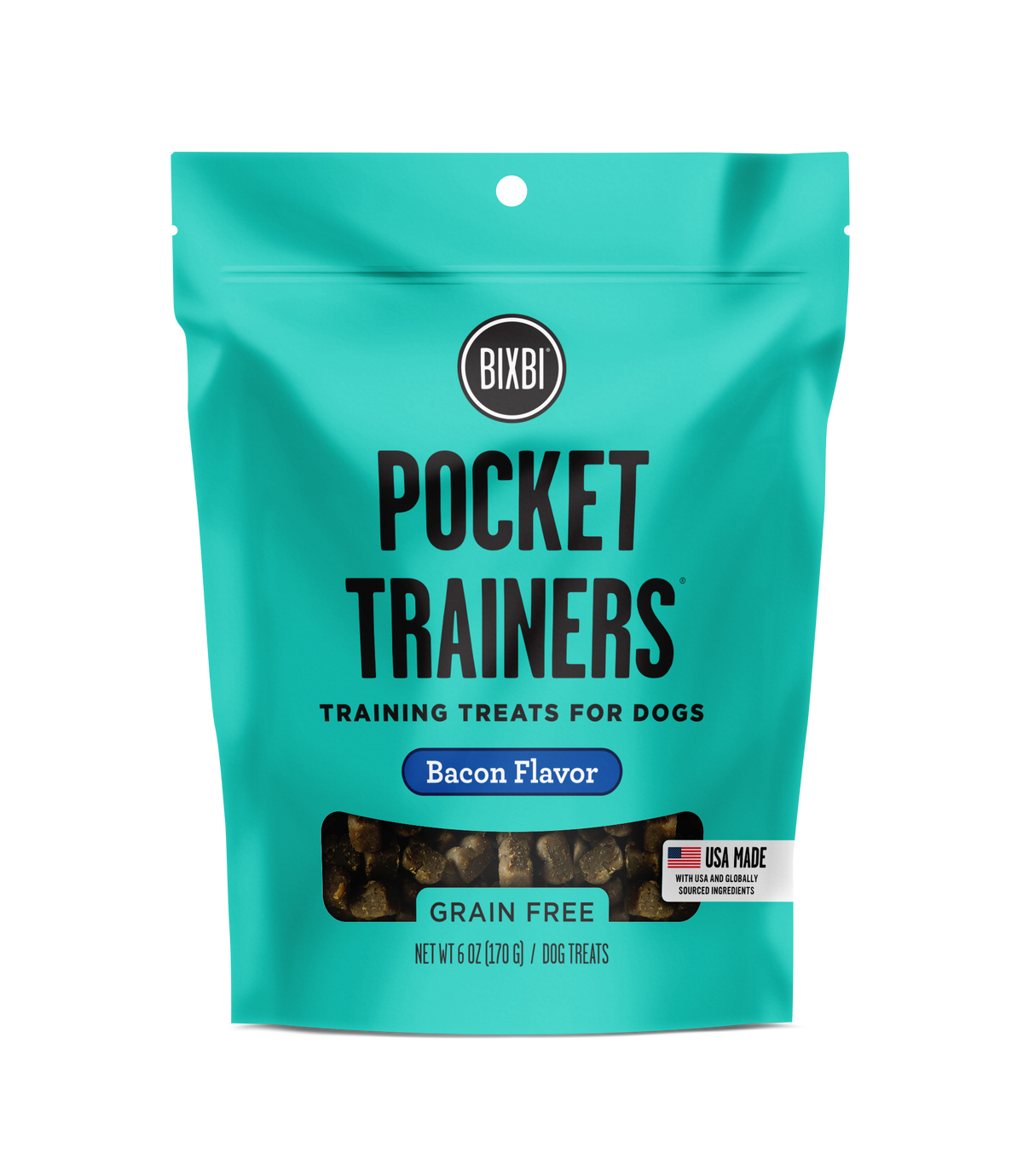 Bixbi Pocket Trainers Bacon Dog Treats