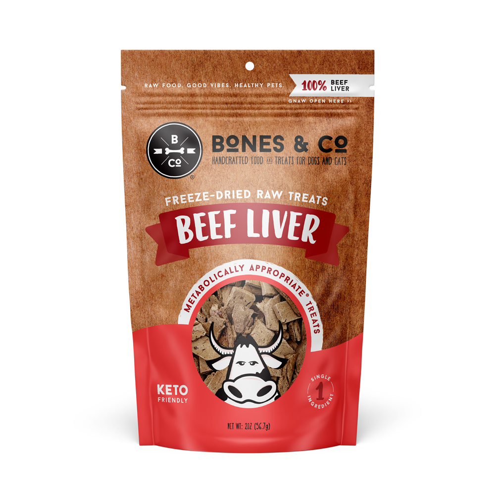 The Bones &amp; Co Freeze-Dried Beef Liver Dog &amp; Cat Treats