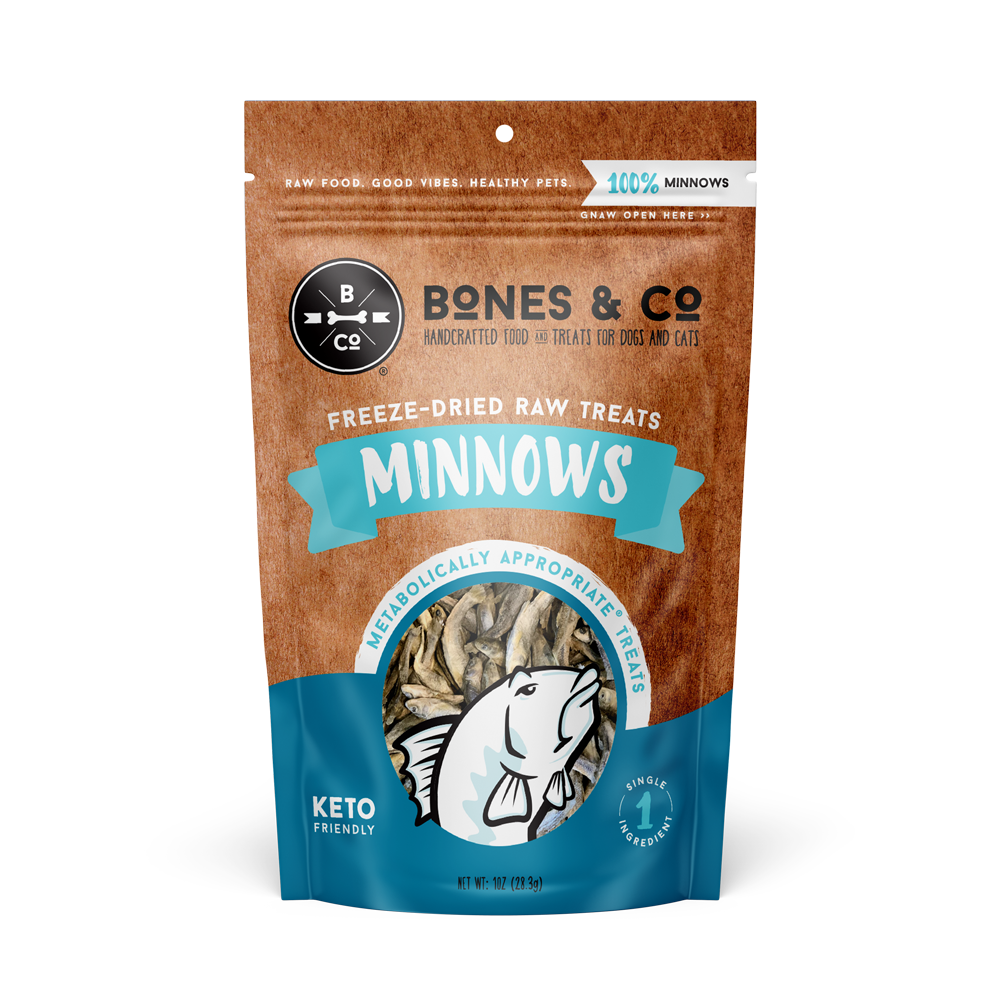The Bones &amp; Co Freeze-Dried Raw Minnows Dog &amp; Cat Treats