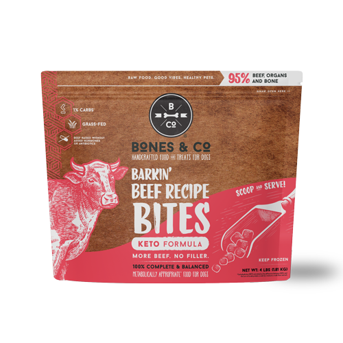 The Bones &amp; Co Frozen Raw Grass-Fed Beef Dog Food