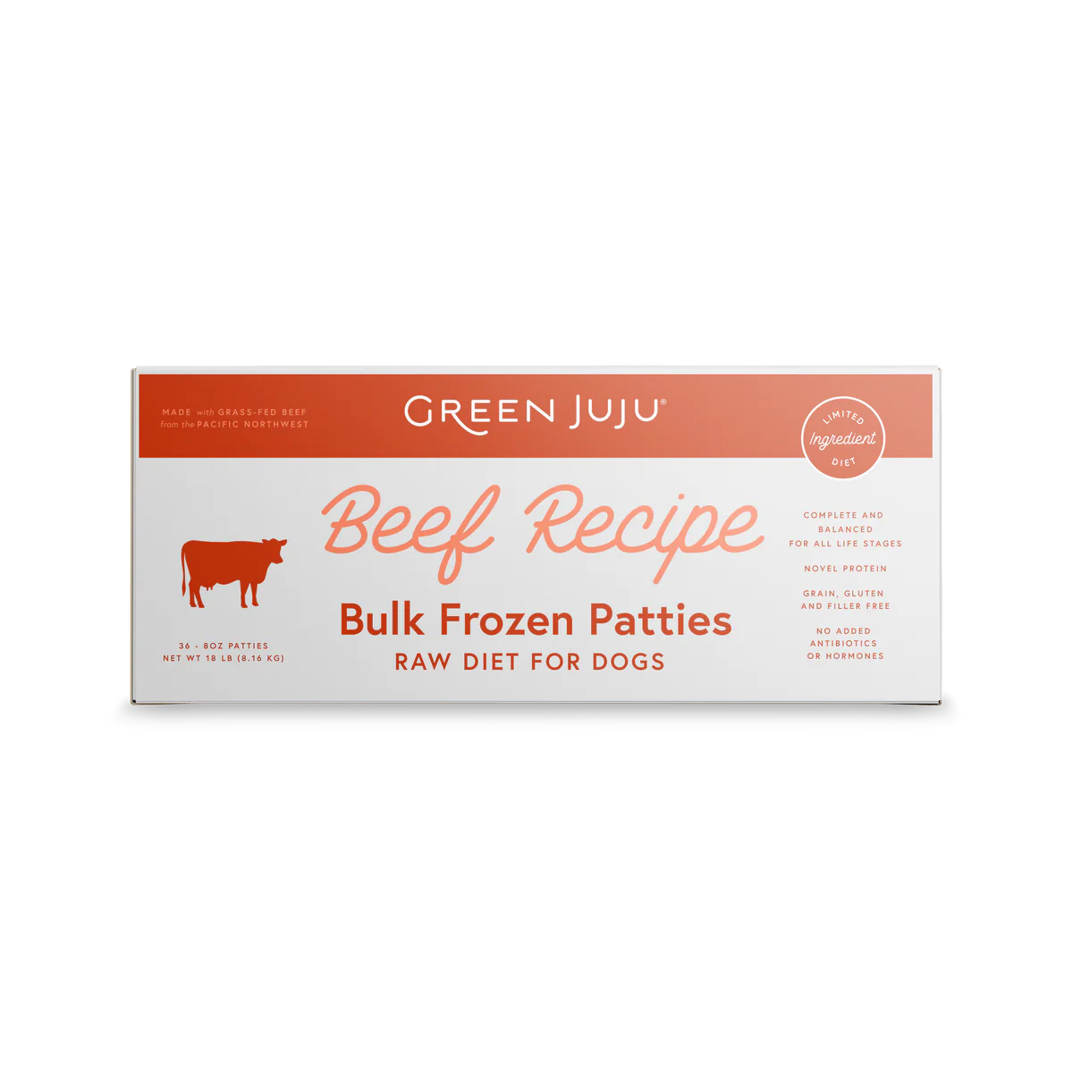 Green Juju Beef Recipe Frozen Raw Dog Food