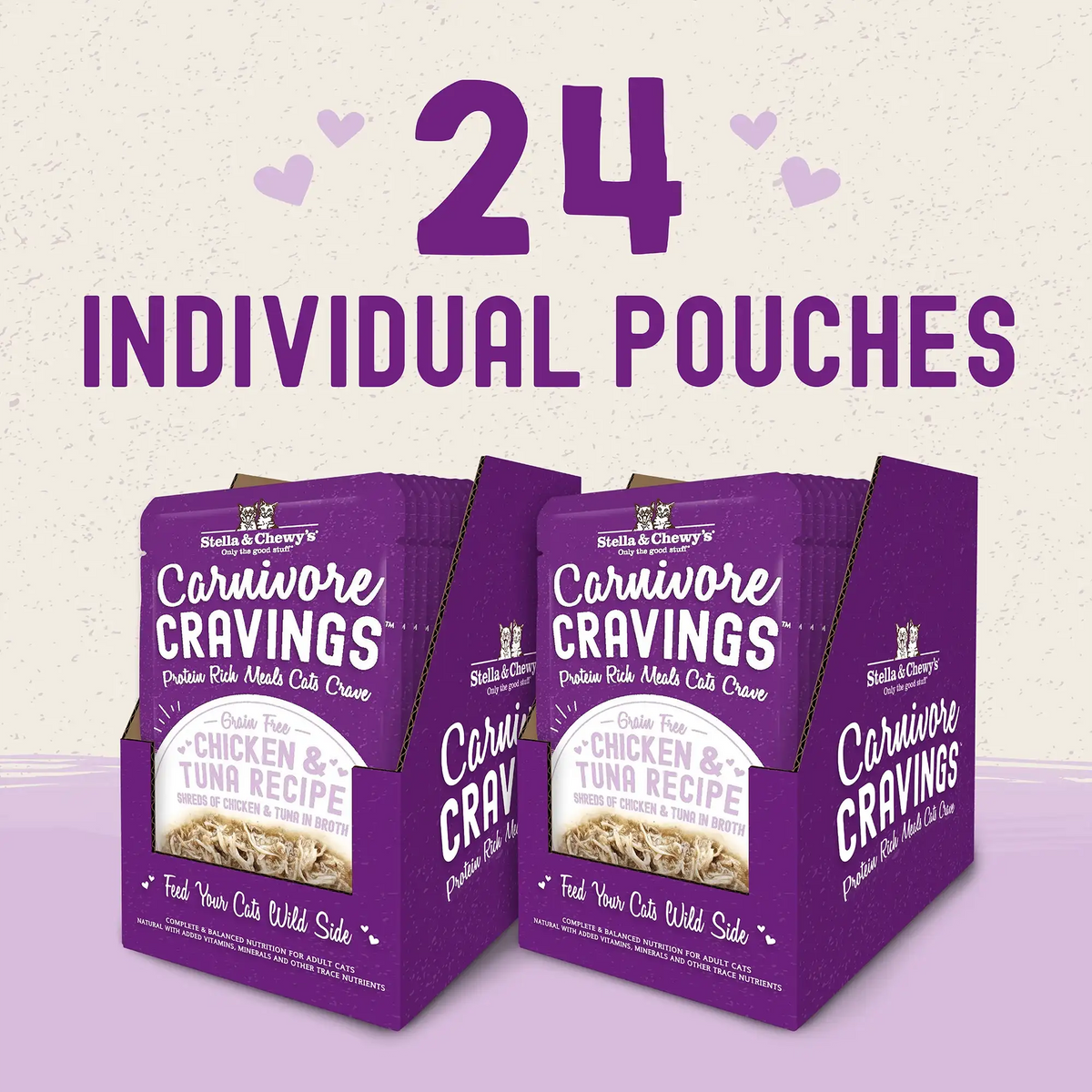 Stella &amp; Chewy&#39;s Savory Shreds Carnivore Cravings Chicken &amp; Tuna Cat Food
