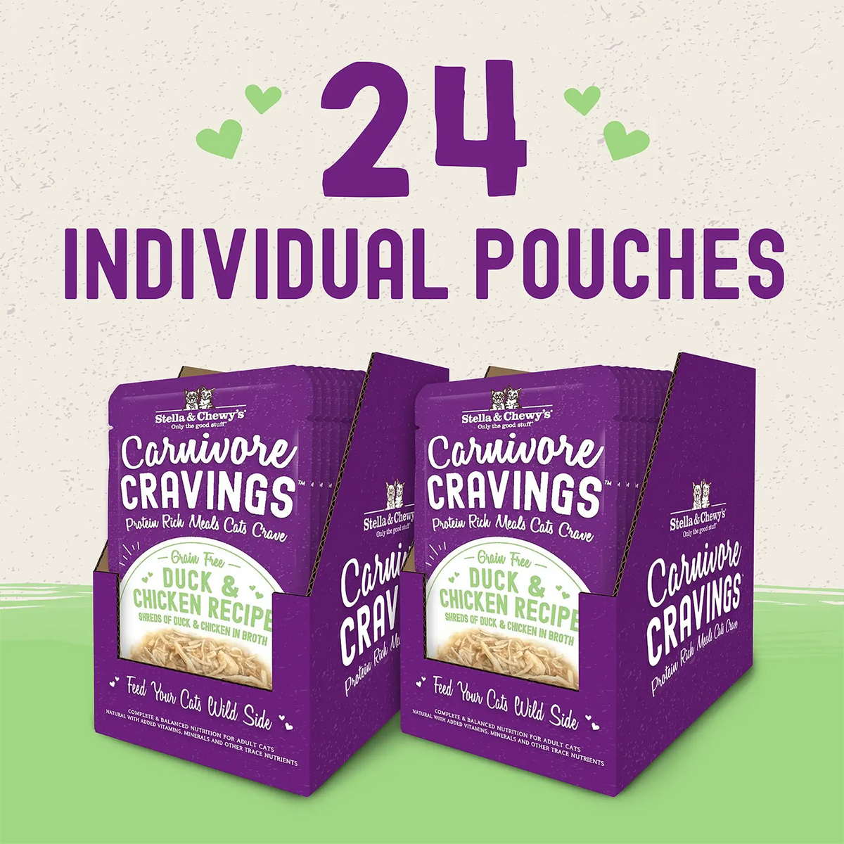 Stella &amp; Chewy&#39;s Savory Shreds Carnivore Cravings Duck &amp; Chicken Cat Food