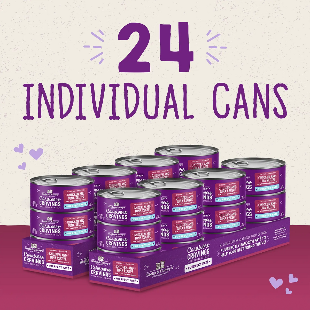 Stella &amp; Chewy&#39;s Carnivore Cravings Purrfect Pate Chicken &amp; Tuna Canned Cat Food
