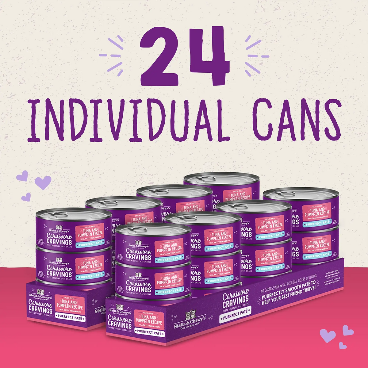 Stella &amp; Chewy&#39;s Carnivore Cravings Purrfect Pate Tuna &amp; Pumpkin Canned Cat Food