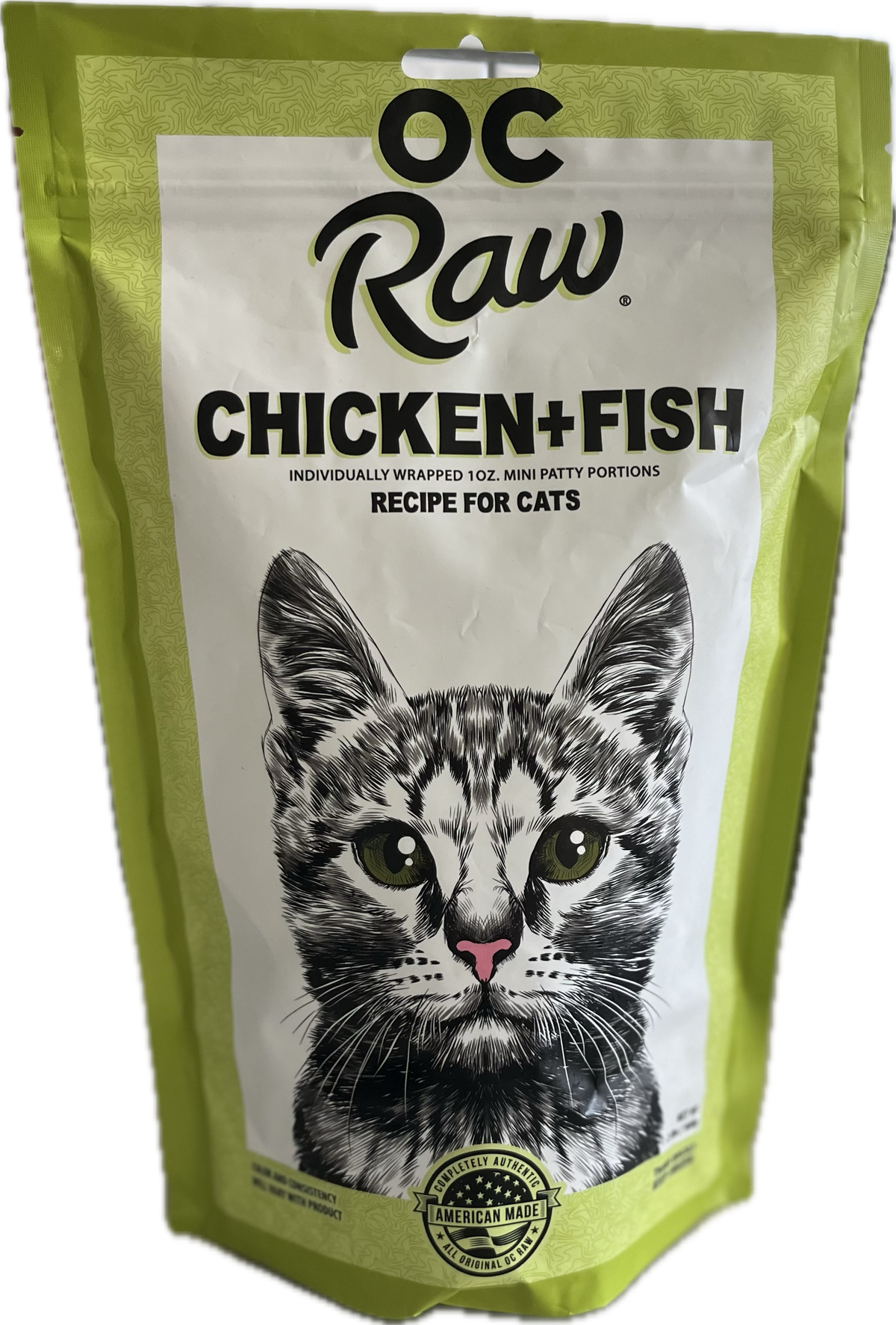 OC Raw Chicken &amp; Fish Frozen Raw Cat Food