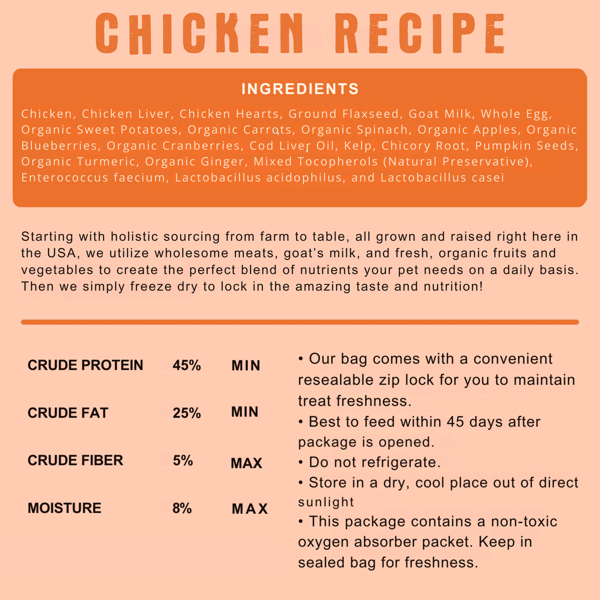 Shepherd Boy Farms Freeze-Dried Chicken Recipe Dog Food