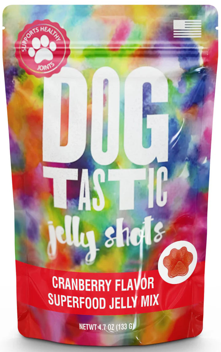 SodaPup Dogtastic Jelly Shots Gelatin Mix For Dogs - Cranberry Flavor