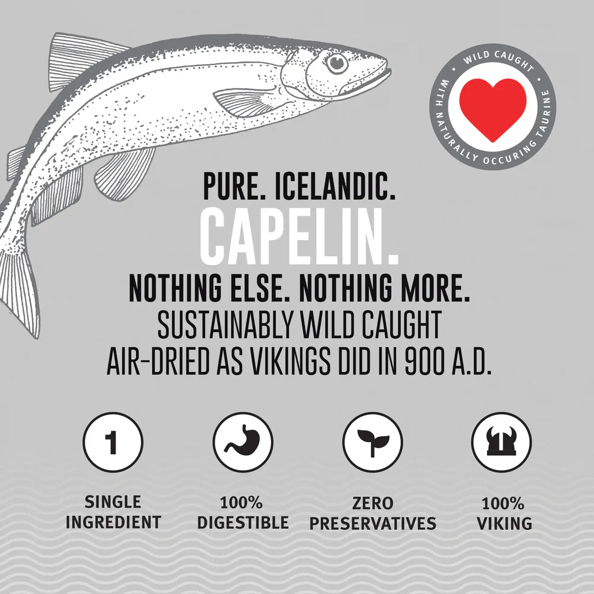 Icelandic+ Capelin Whole Fish Dog Treats