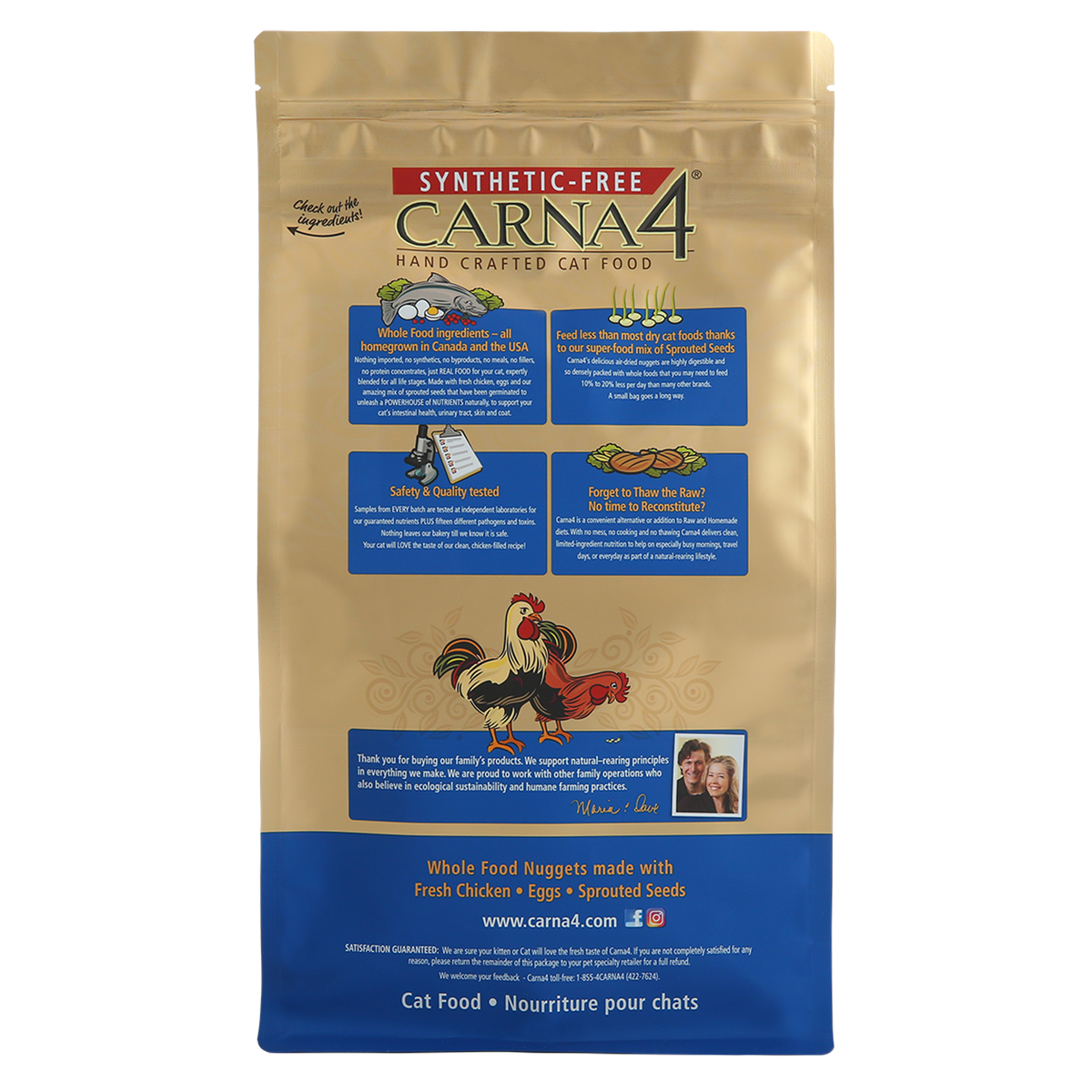 Carna4 Grain Free Chicken Quick Baked Air Dried Cat Food