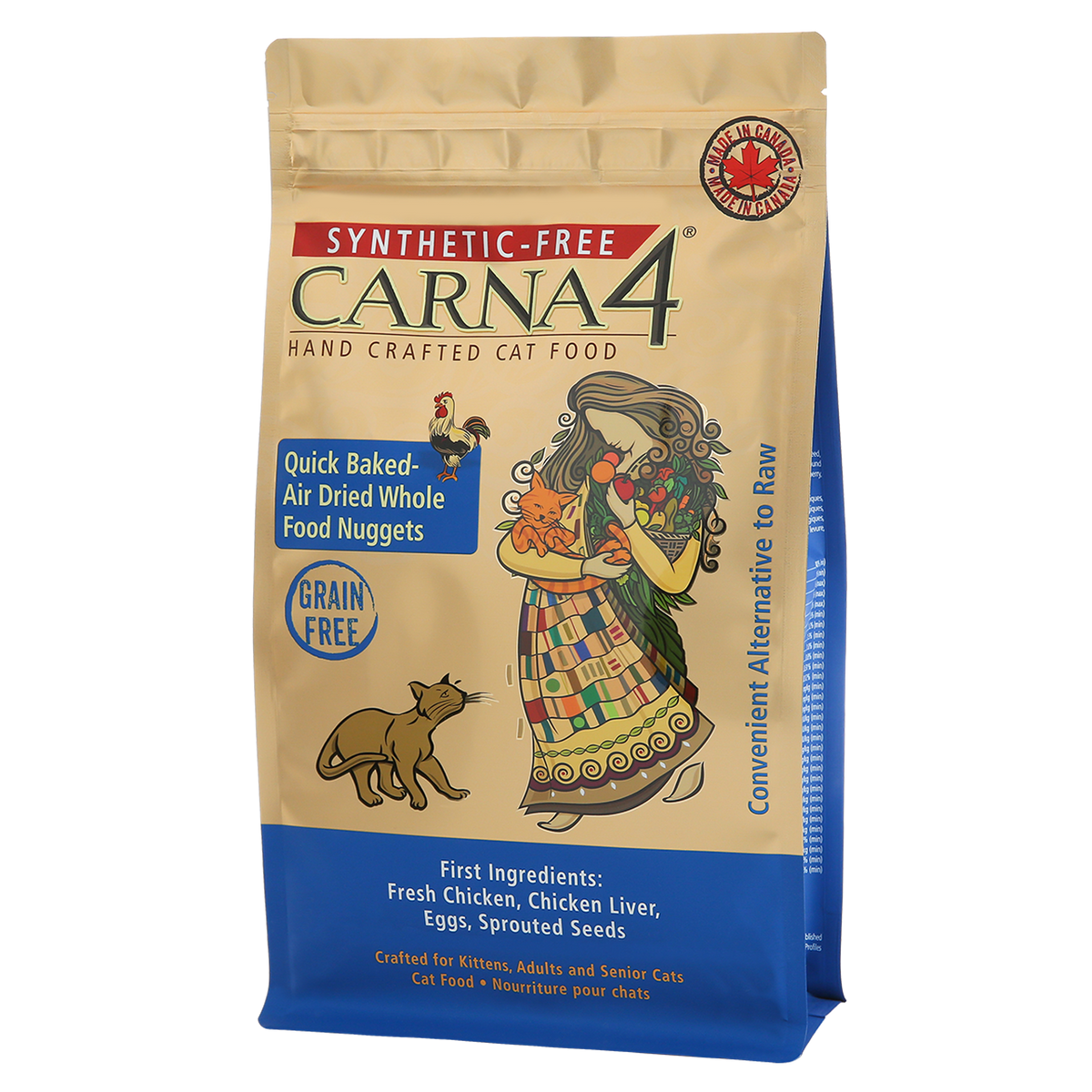 Carna4 Grain Free Chicken Quick Baked Air Dried Cat Food