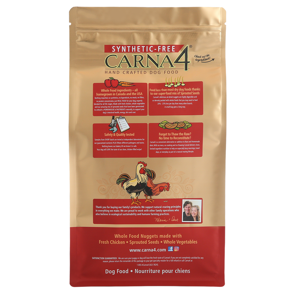 Carna4 Chicken Quick Baked Air Dried Dog Food
