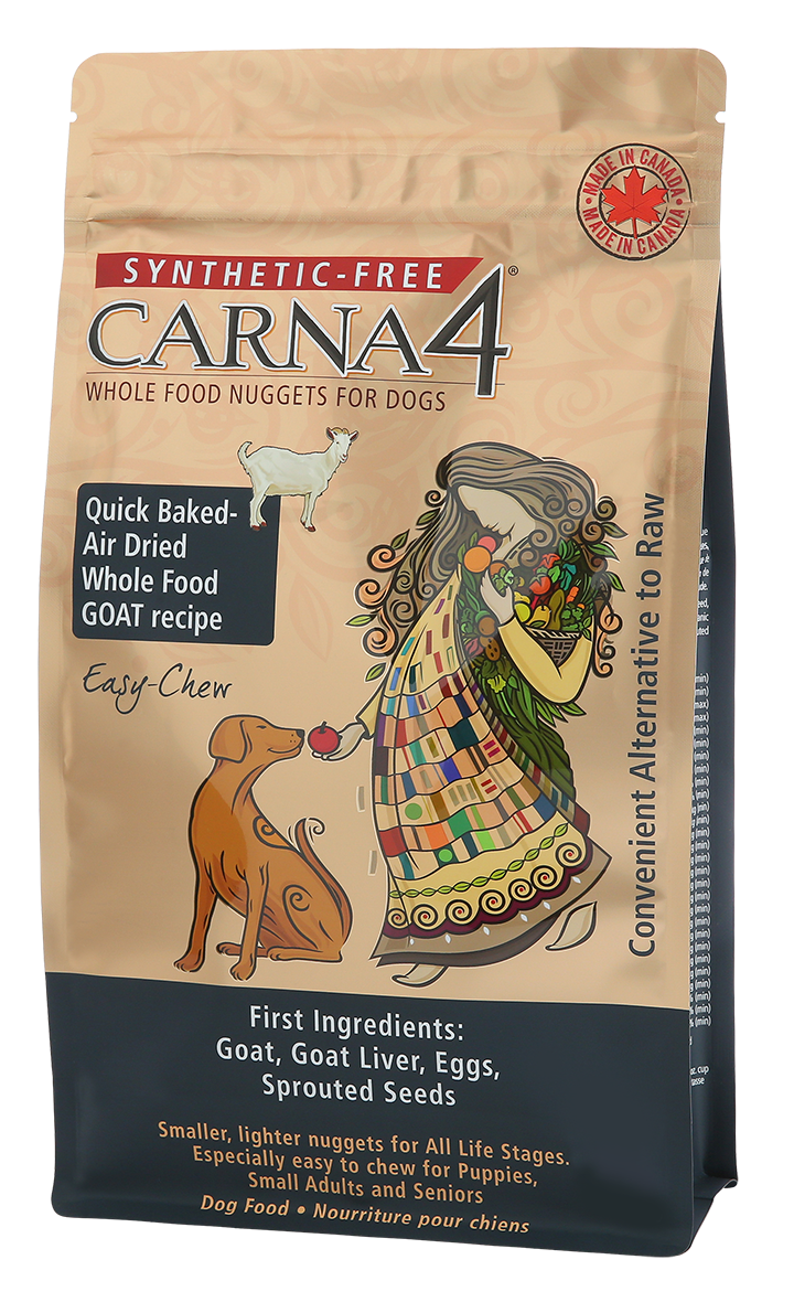 Carna4 Grain Free Easy Chew Goat Quick Baked Air Dried Dog Food