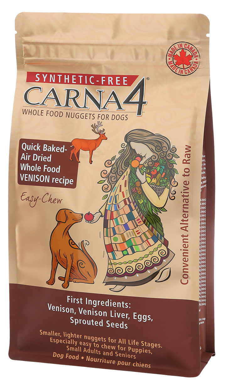 Carna4 Grain Free Easy Chew Venison Quick Baked Air Dried Dog Food