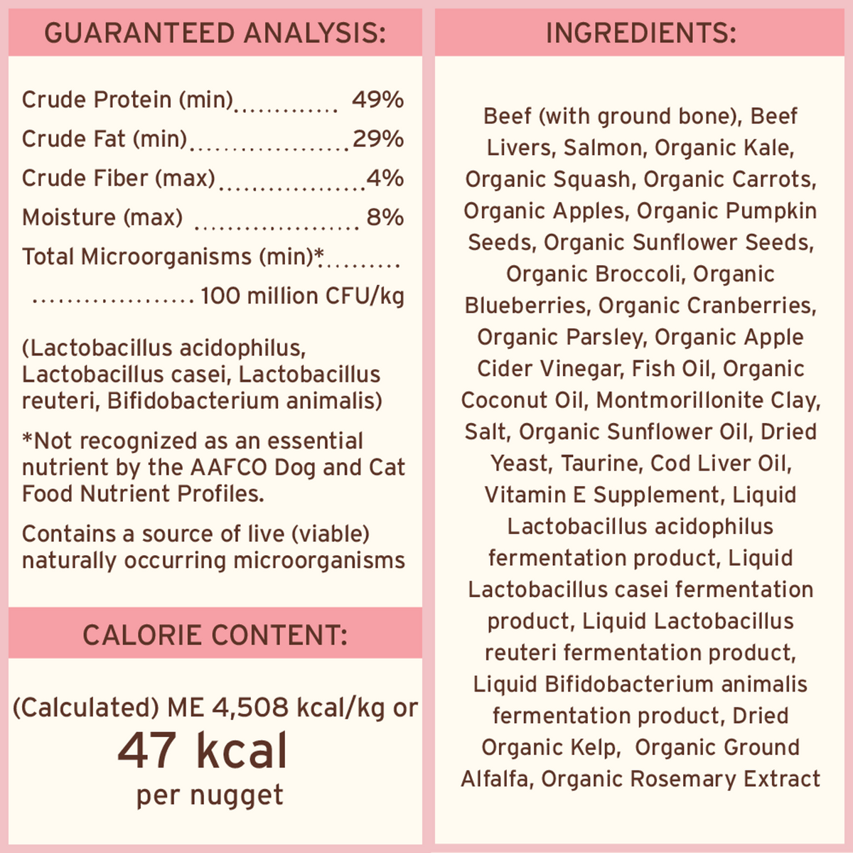 Primal Freeze-Dried Raw Nuggets Beef &amp; Salmon Cat Food