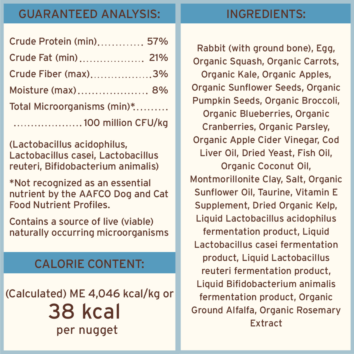 Primal Freeze-Dried Raw Nuggets Rabbit Cat Food