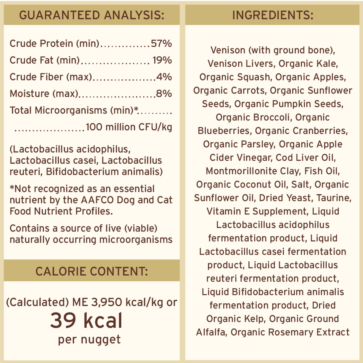 Primal Freeze-Dried Raw Nuggets Venison Cat Food