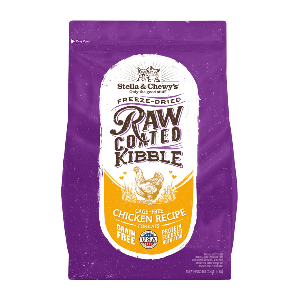 Stella &amp; Chewy&#39;s Kibble Raw Coated Chicken Cat Food