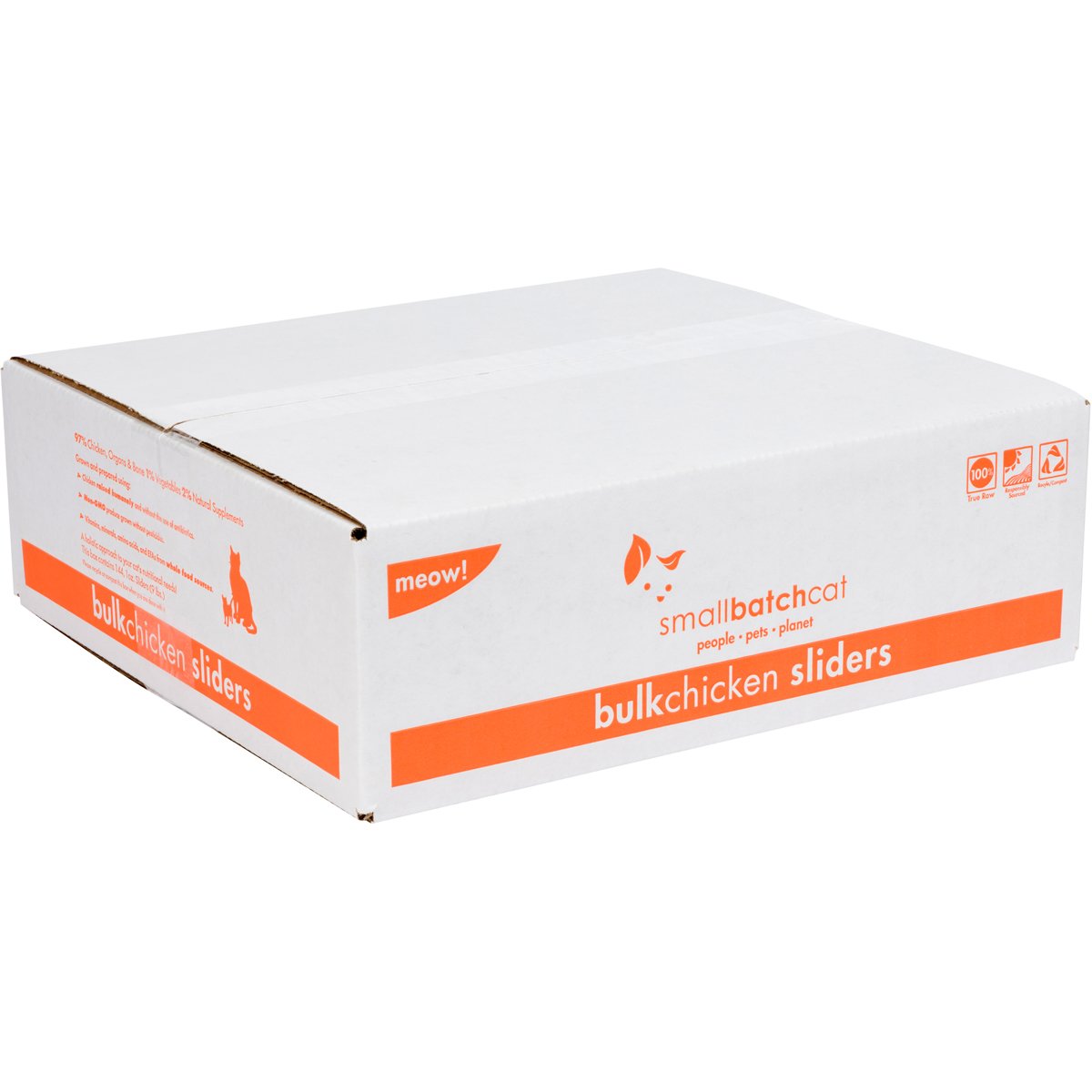 Small Batch Chicken Sliders Frozen Raw Cat Food